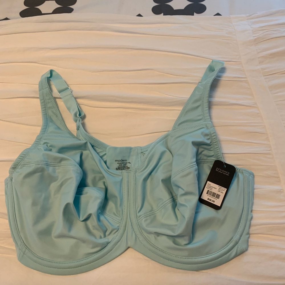 Pretty Teal Underwire Bra